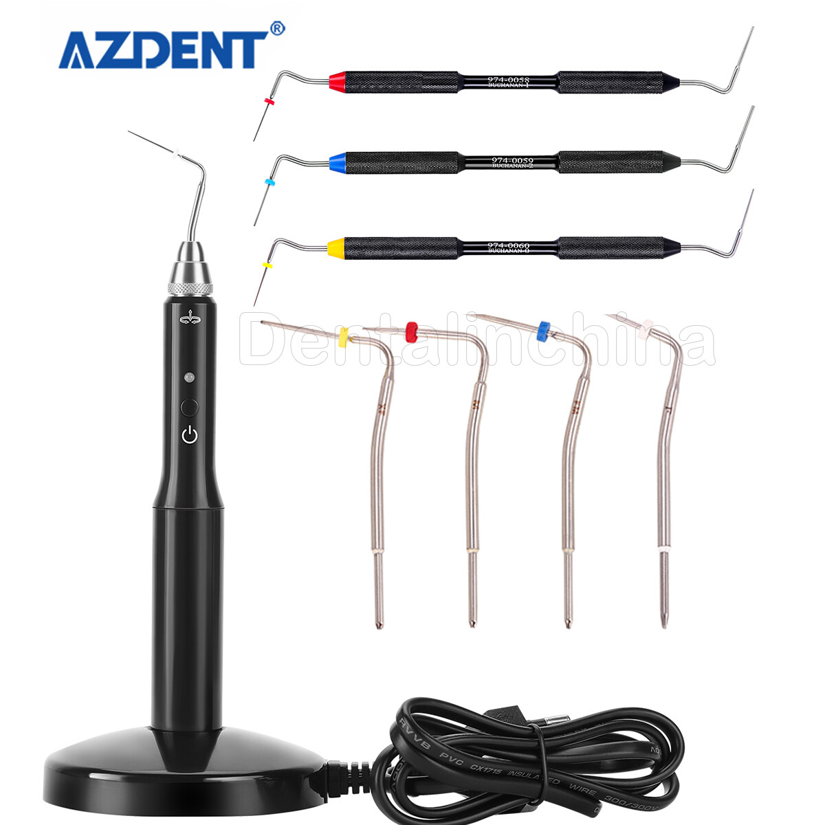 Dental Cordless Gutta Percha Obturation System Endo Heated Pen Root/Hand Plugger