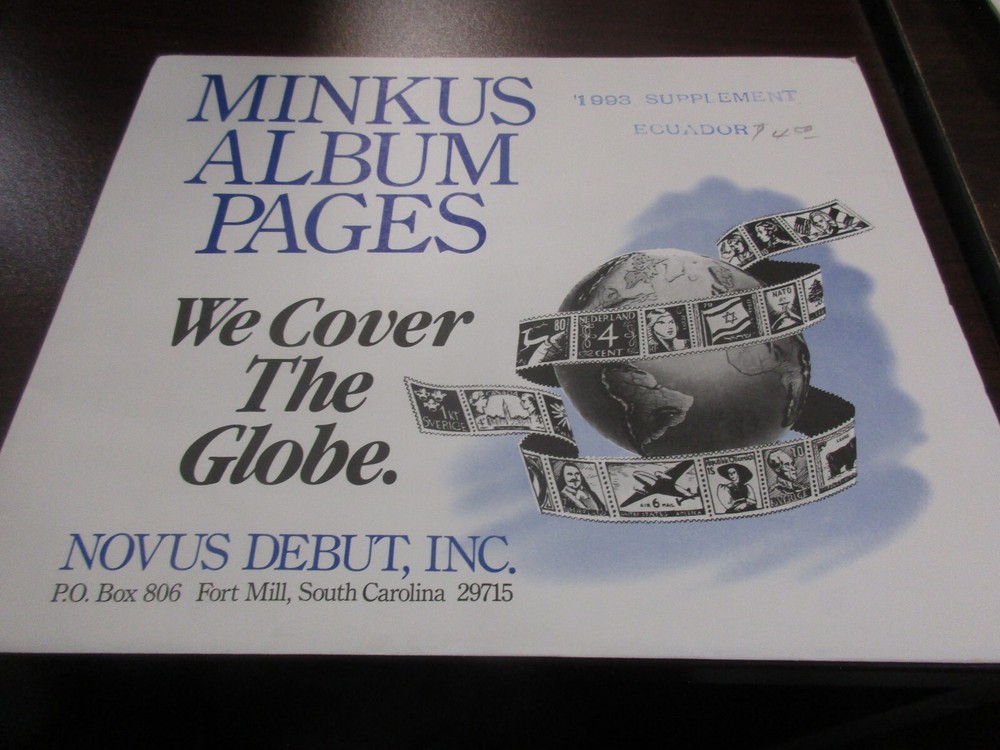 "MINKUS" ECUADOR 1993 SUPPLEMENT  W/FREE SHP.
