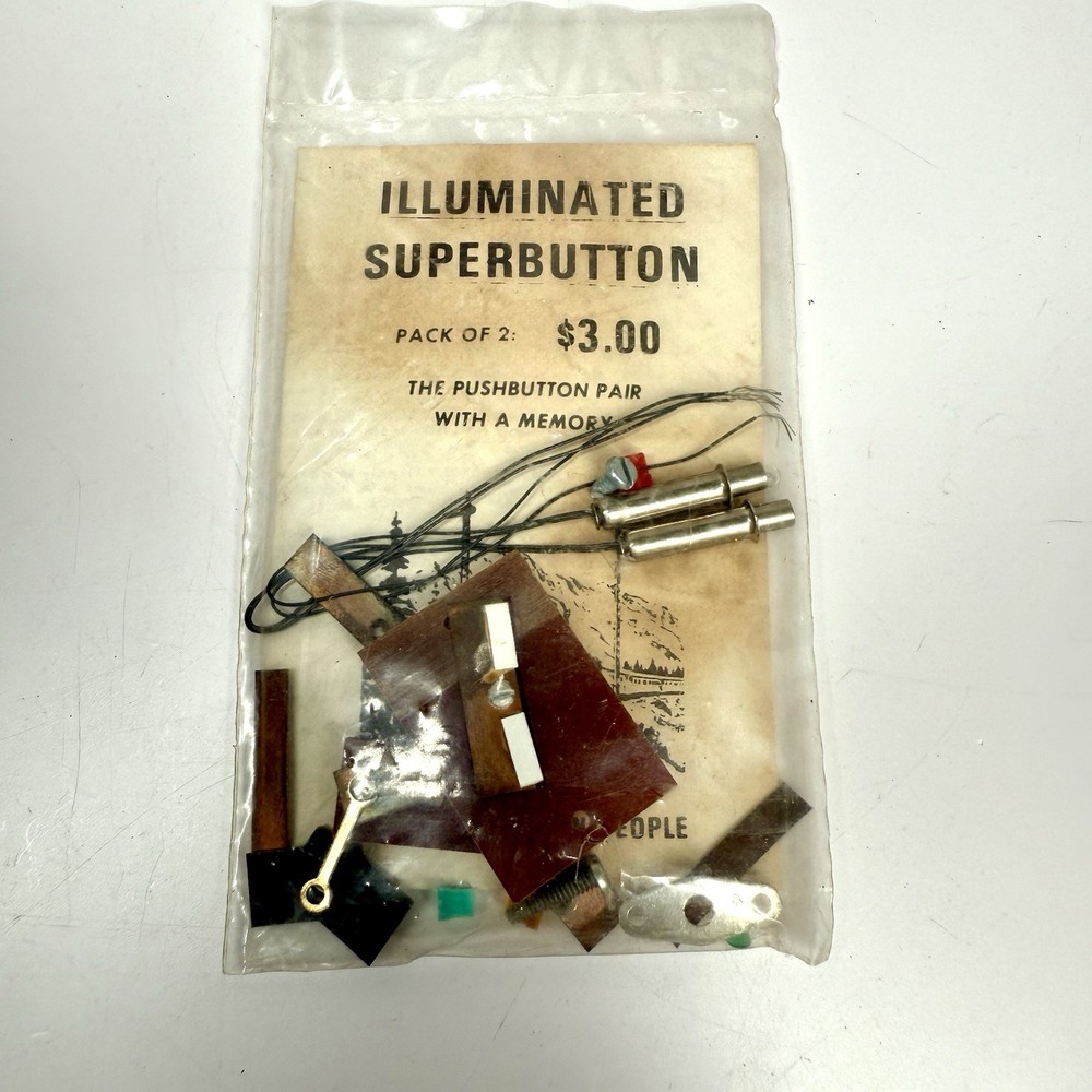 Illuminated SUPERBUTTON For Model Trains NOS