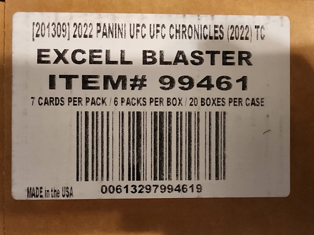 2022 Panini Chronicles UFC Blaster Case SEALED
