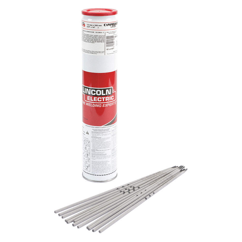 LINCOLN ELECTRIC ED032565 Stick Electrode,E6010,1/8",14 L,10 lb 49JR48