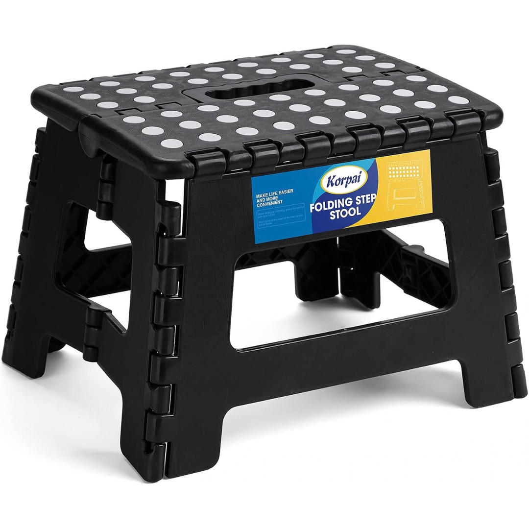 9" Folding Step Stool for Adults,Kids,Non-Slip Folding Stools with Portable Hand