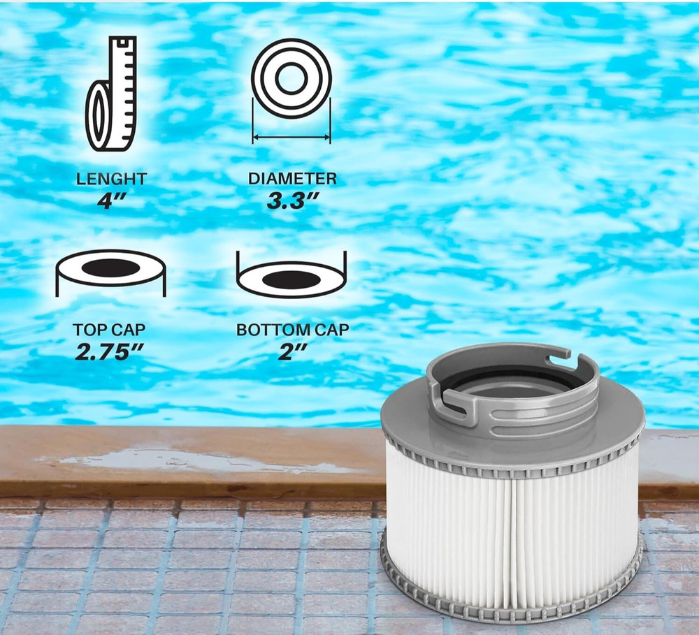 Replacement Pool Filter Cartridges MSPA Filter Spa Filter fits FD2089 2 Pack