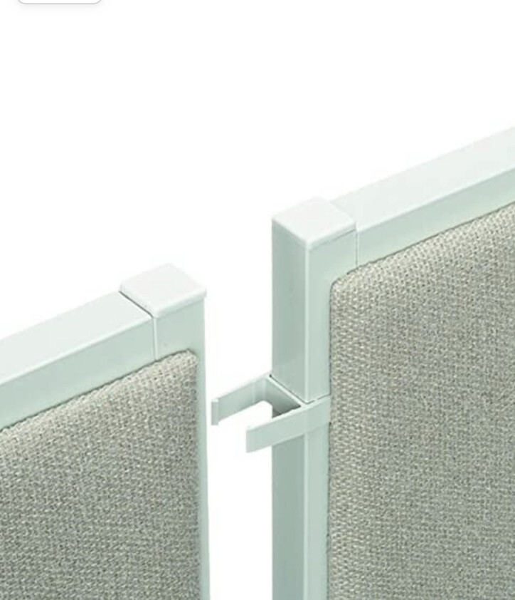 HON Verse QuickConnect Panel-to-Panel Connector , 180 Degrees Light Grey Finish