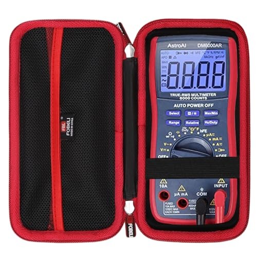 Storage Carrying Case Compatible with AstroAI Digital Multimeter Black