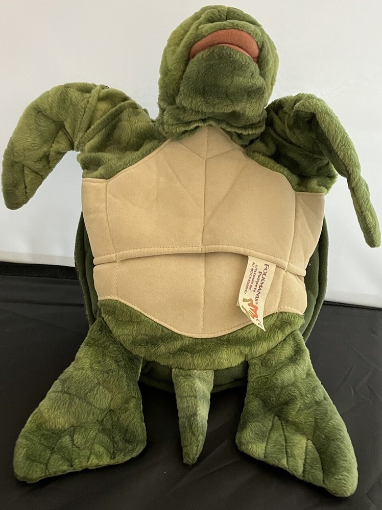 Folkmanis SEA TURTLE 3036 tush tags only EUC PLEASE READ