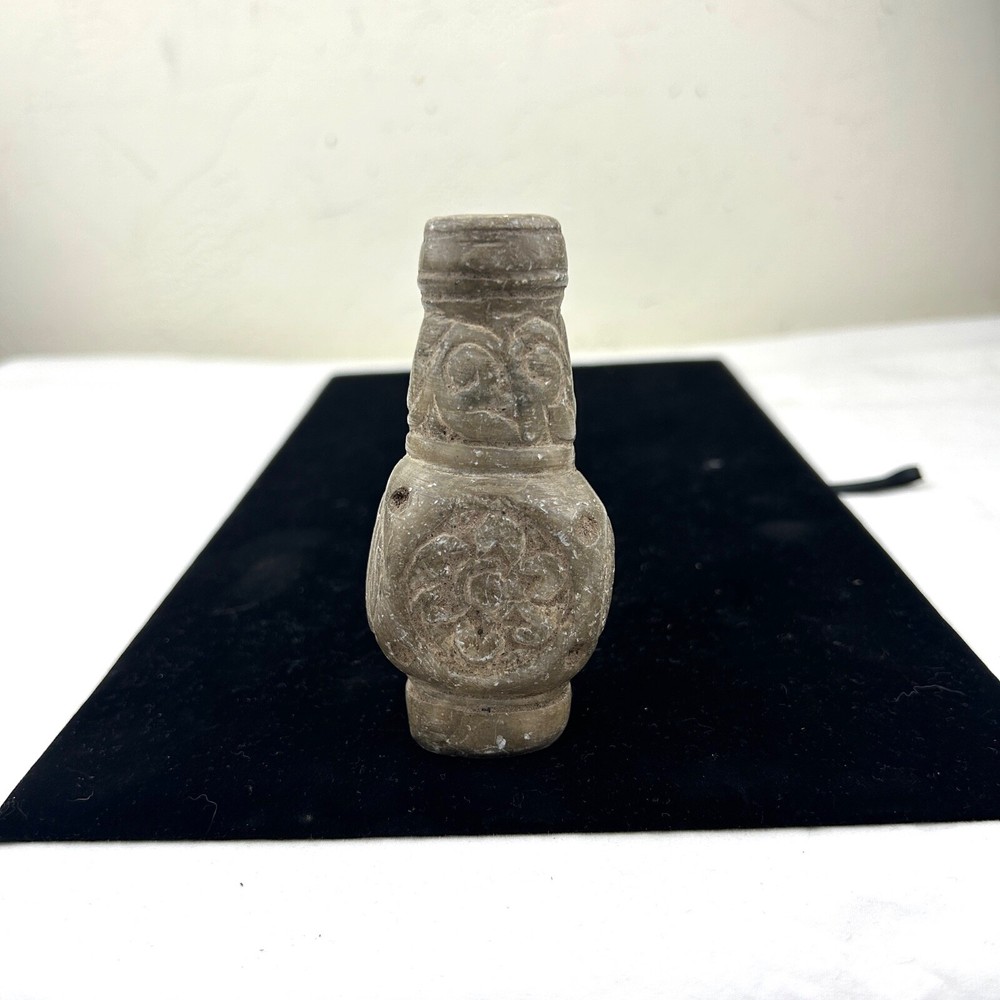 Ancient Indus Valley Stone Carved Bottle or Vase