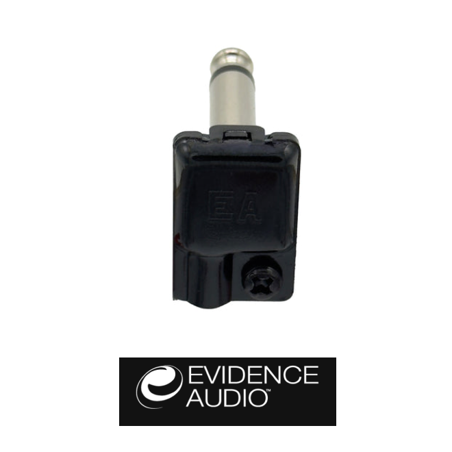 Evidence Audio ESP Soldered Right Angle 1/4 TS Plug, Black