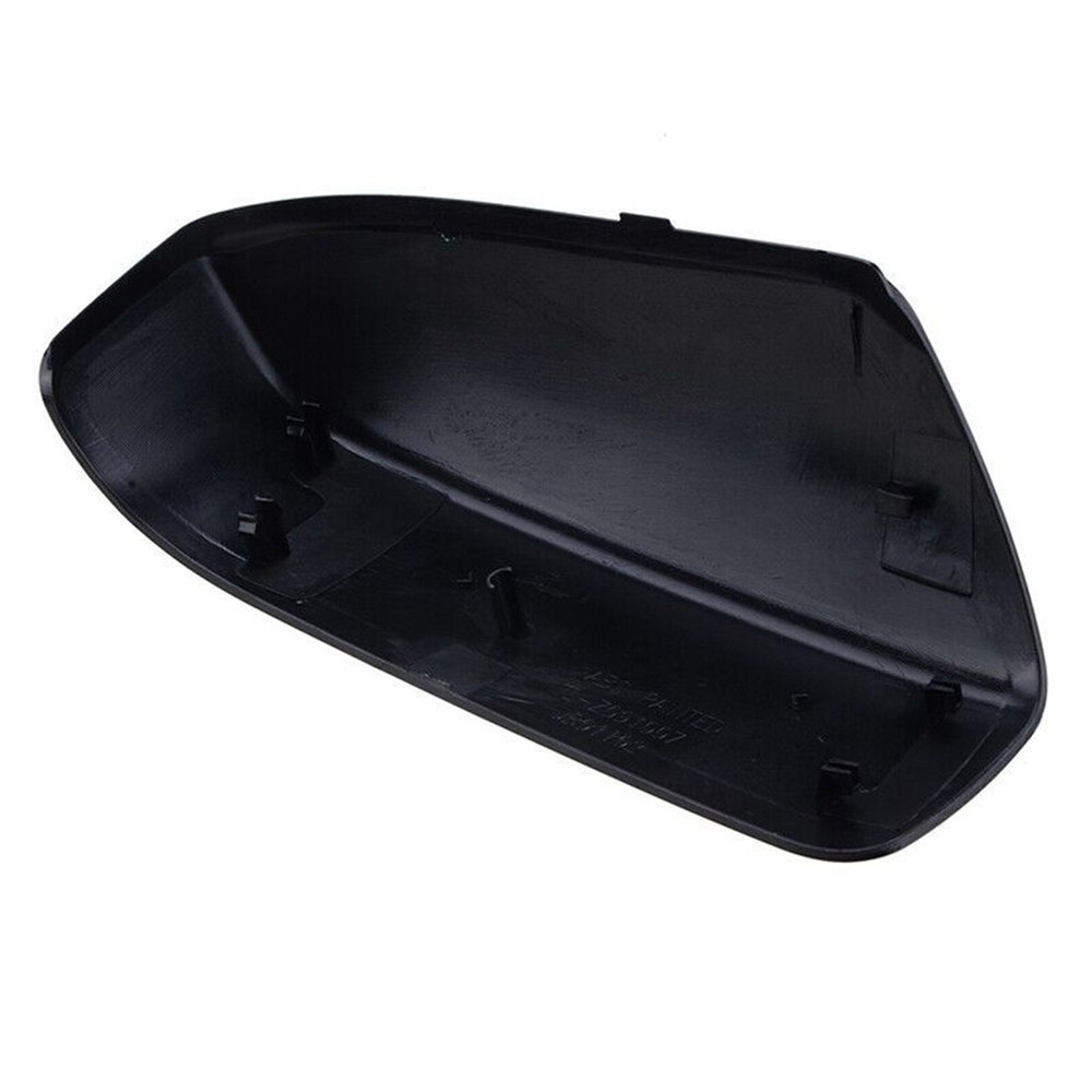 Mirror Cover Gloss Black Replacement Side Mirror Cap 1 Pair ABS Plastic