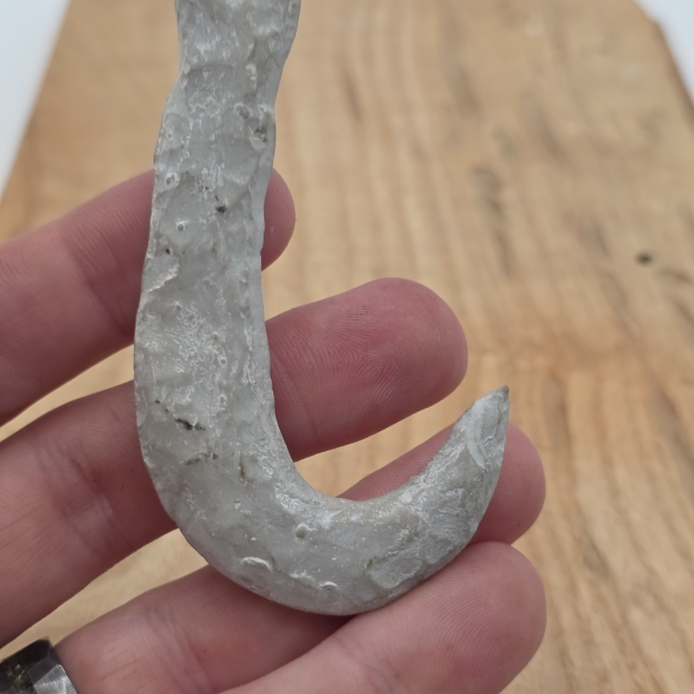 White Flint Indian Fish Hook
