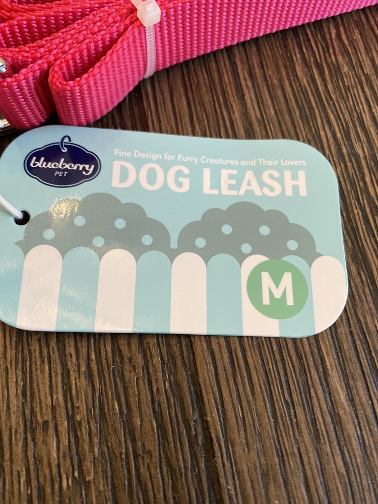Blueberry Pet Leash Pink Size Medium