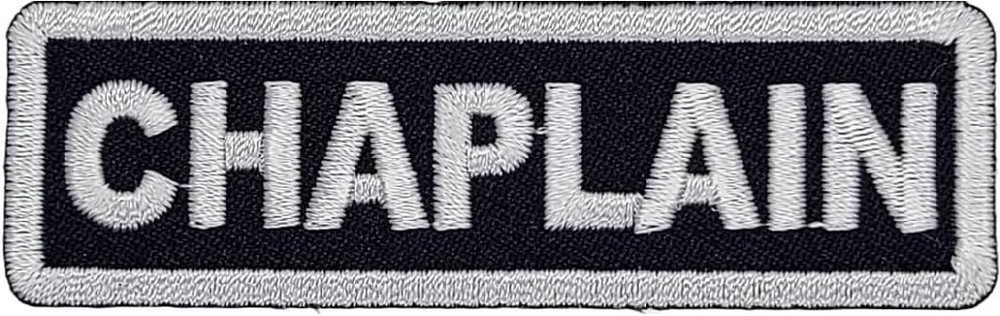 CHAPLAIN CHRISTIANS EMBROIDERED PATCH -2PC Bundle iron On Sew 3.0 inch