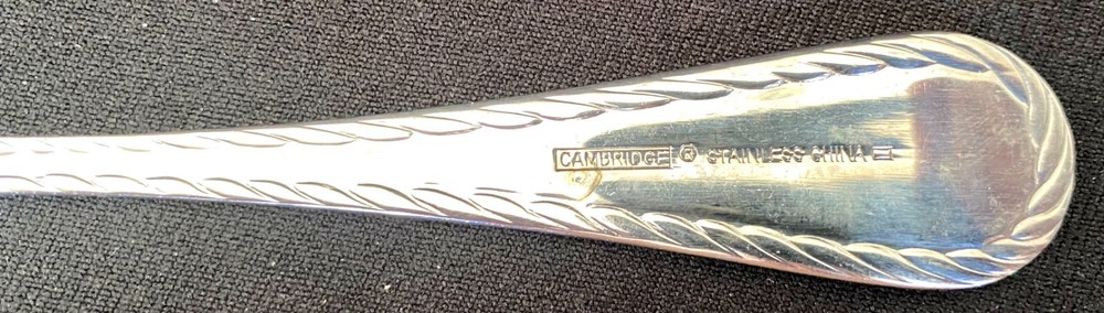 7 Cambridge stainless Flatware extra Serving pieces- Used