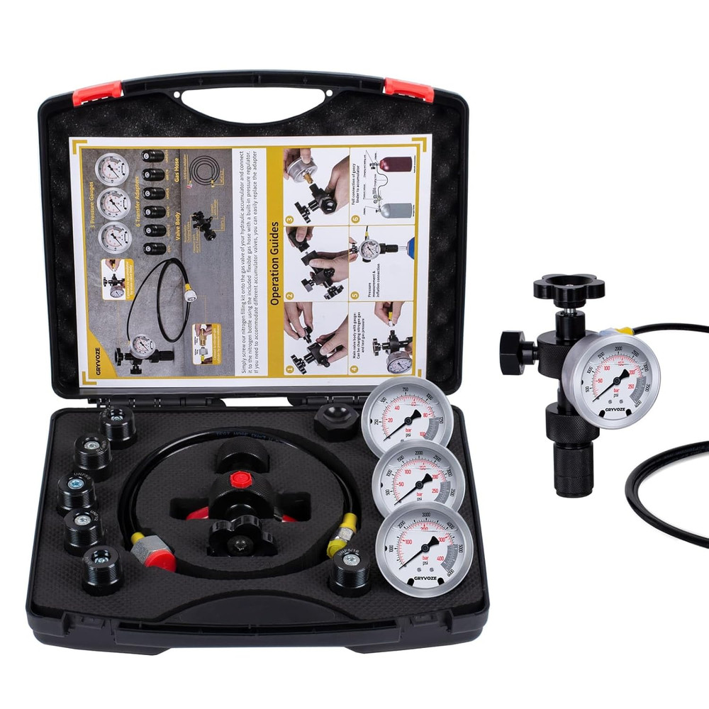 Hydraulic Accumulator Charging Kit Nitrogen