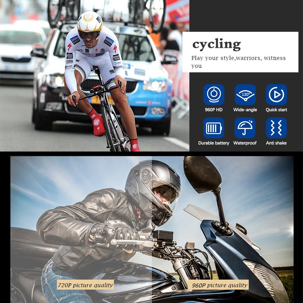 1× 450mAh Battery Loop Recording Function Large Storage Expansion Sports Camera