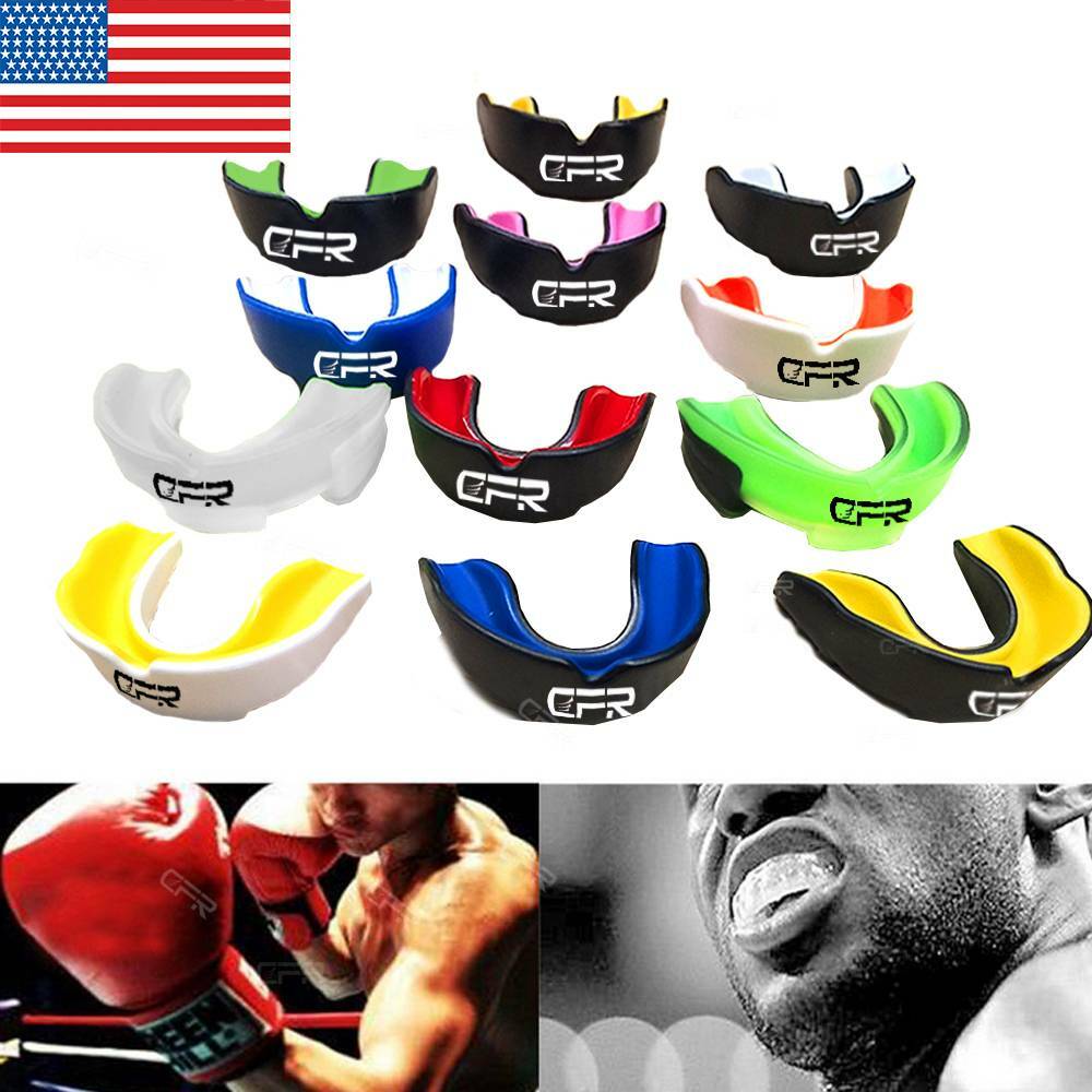 Mouth Guard Teeth Protect Gum Shield Basketball Hockey MMA Boxing Adult Youth HG