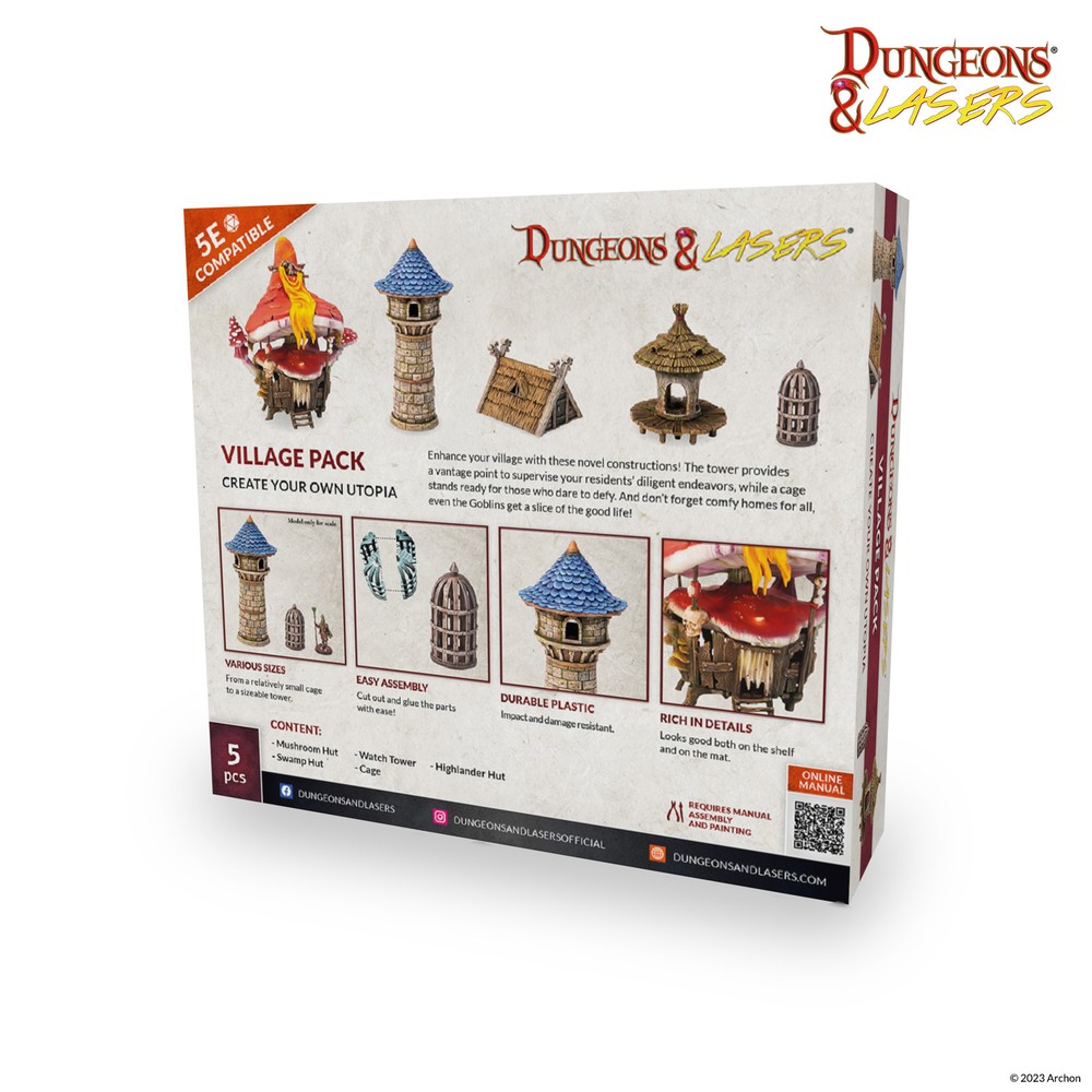 Dungeons & Lasers: Village Pack | 5E Compatible