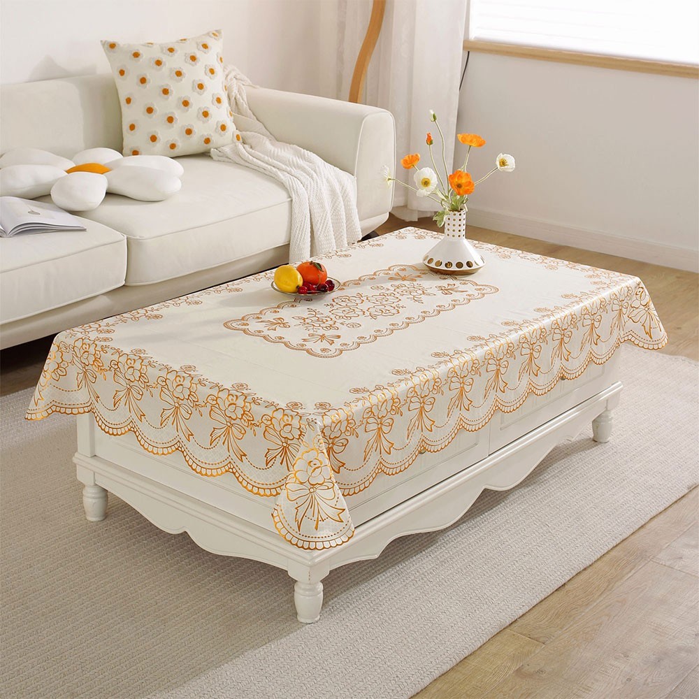 Rectangle Table Cloth,Waterproof Tablecloth Oil Proof Spill Proof PVC Table Mat❥
