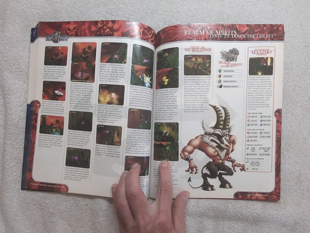 Maximo Ghosts to Glory 2001 Prima Official Strategy Guide WITH POSTER Capcom