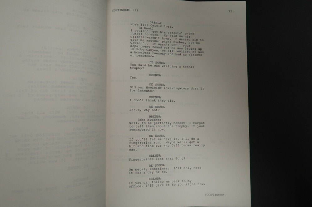 Dead Above Ground Screenplay Original TV Script Stephen J. Cannell Studios 2000