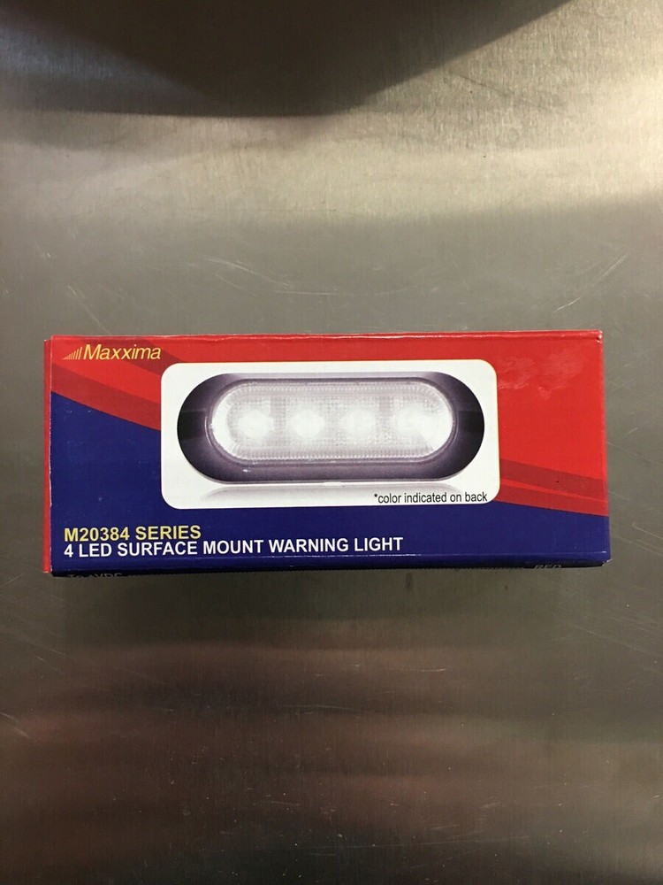 MAXXIMA M20384YCL Thin Profile 4 LED Warning Light Amber Class 1 Warning Strobe