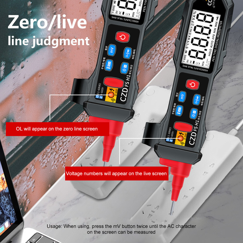 Digital Multimeter Voltmeter Smart SMD Tester AC DC Ammeter Diode Tester Meter