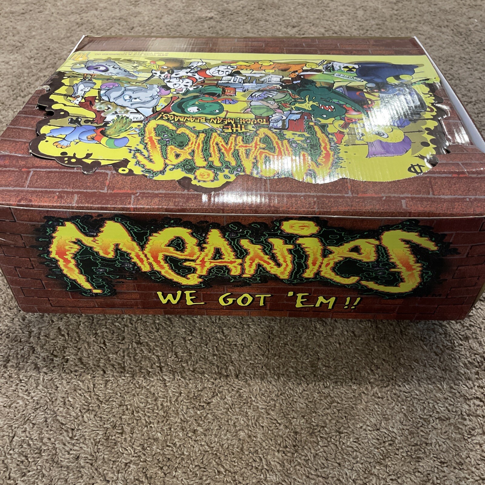 Box Of Meanies 1998 The Tough Mean Beanbags New In Packaging 13 Meanies Total