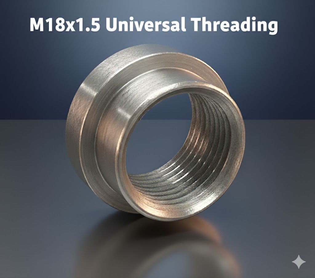 O2 Oxygen Sensor Stepped Mounting Boss Bung M18 x 1.5