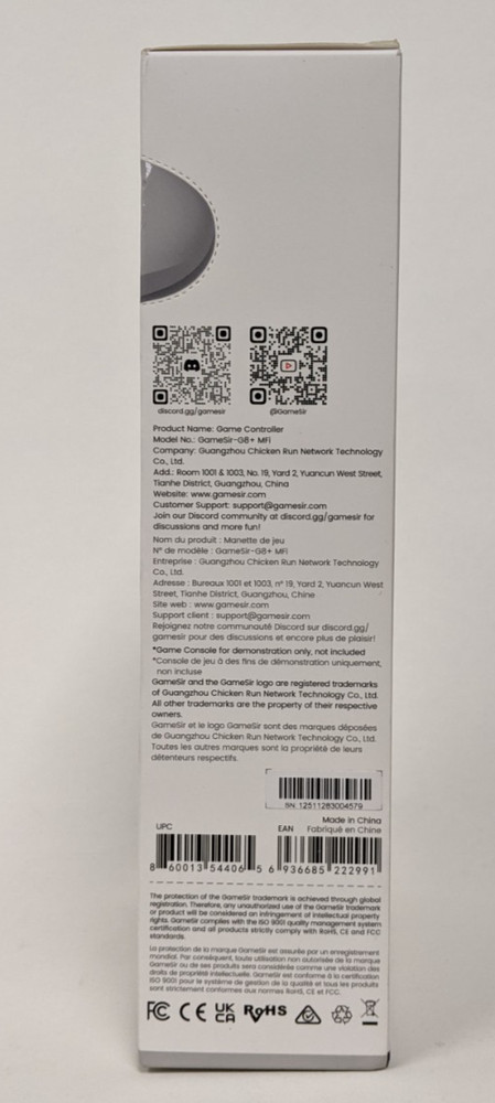 GameSir G8+ Plus USB-C Mobile Controller MFi iPhone 15/16 Android 2 Back Gray