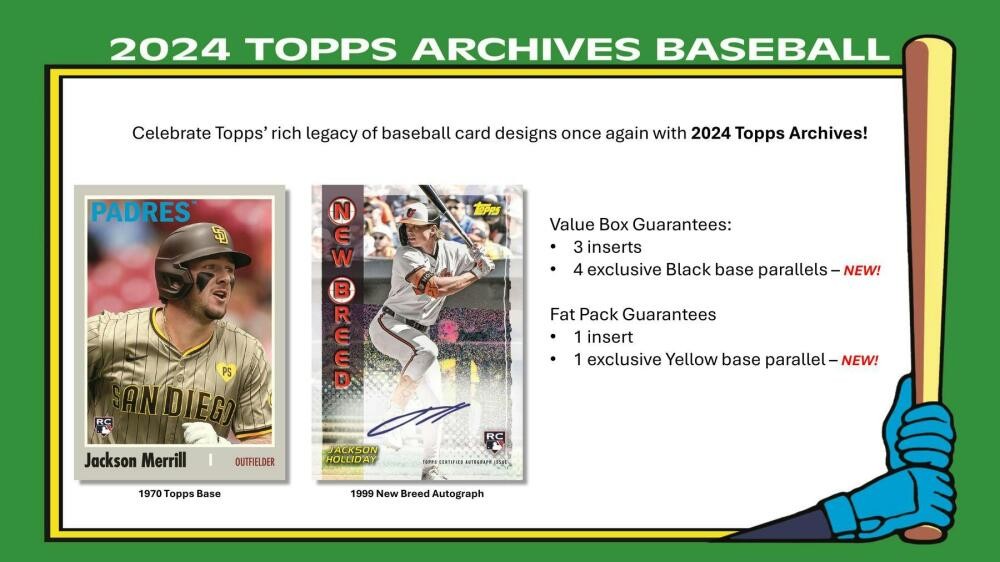 2024 Topps Archives Baseball 7-Pack Blaster Box