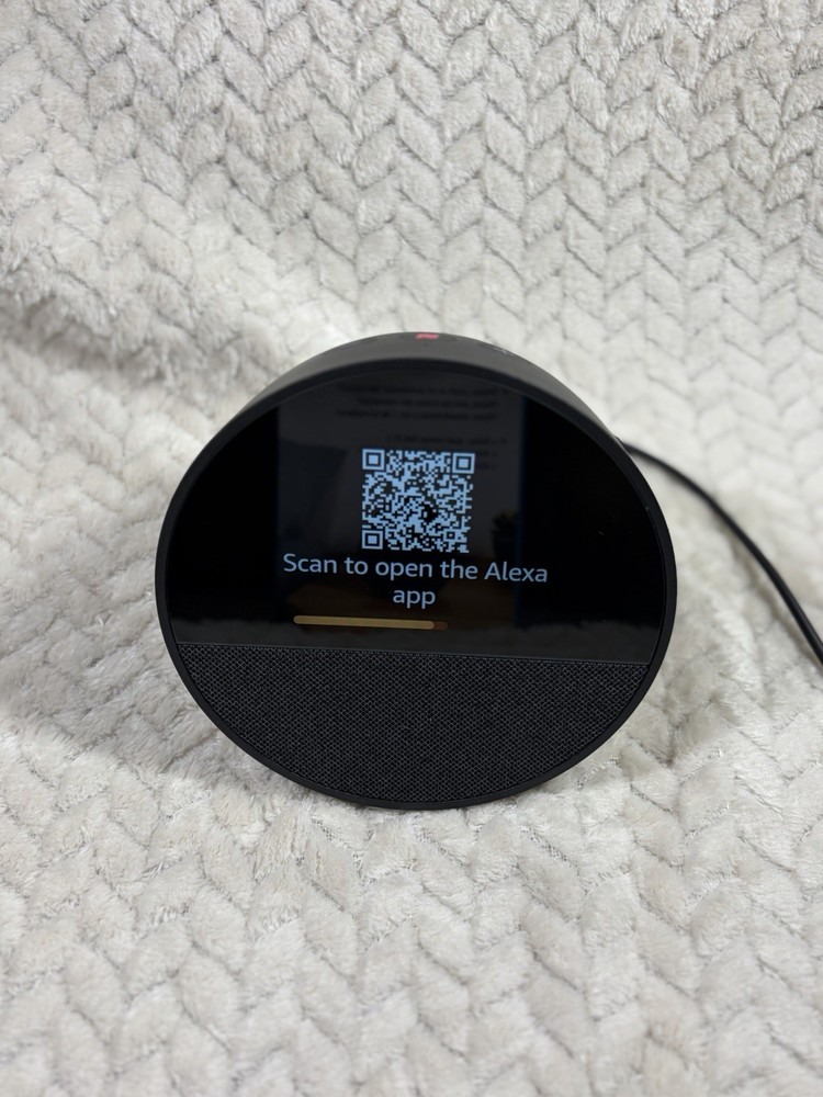 Amazon Echo Spot Smart Speaker Display Black (Model BV84J9) With Box