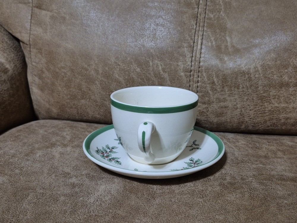 SPODE CHRISTMAS TREE CUP & SAUCER TEA/COFFEE