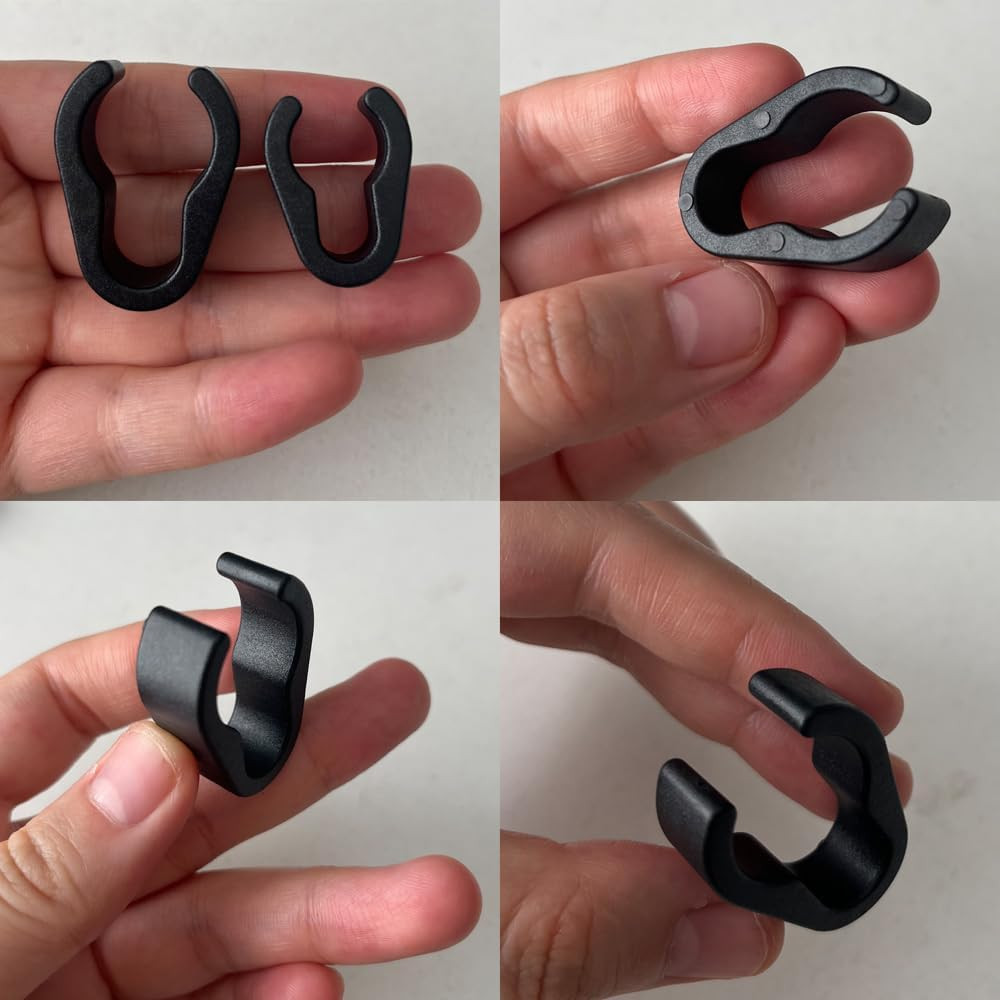 60 Pcs Universal Microphone Cable Clip, Plastic Stand Cable Clips for Studio Acc