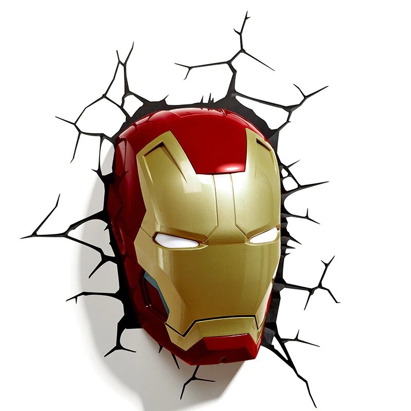 Verisimilitude Spider-Man Iron Man Super Heroes Series Lamp 3D LED Night Light