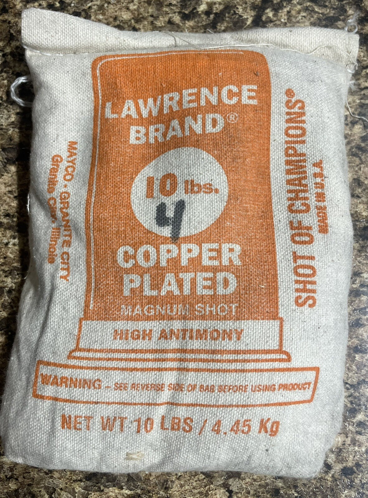 Lawrence Copper Plated Led Shot - 10lb - Size 4 Factory Sealed Bag, Hobbies!!