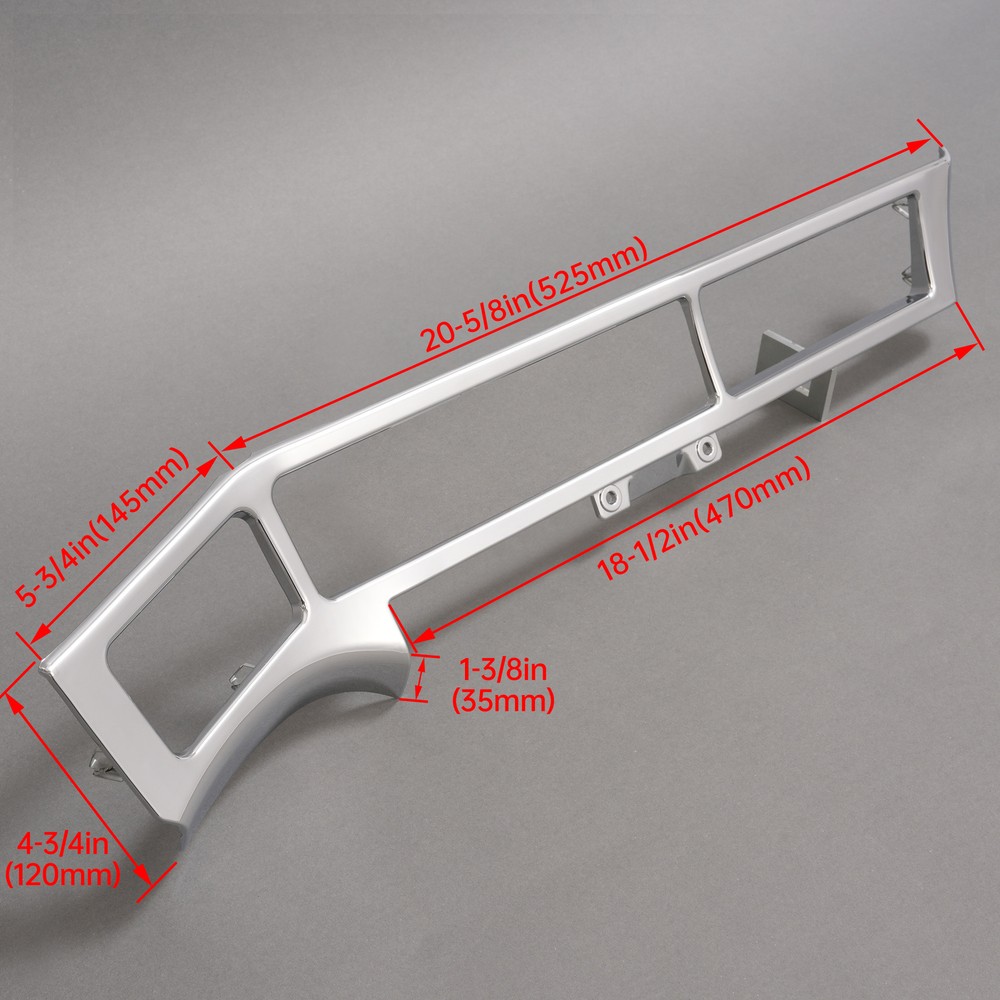 Lower Dash Insert For Freightliner Century, Coronado, Columbia Chrome Right Side