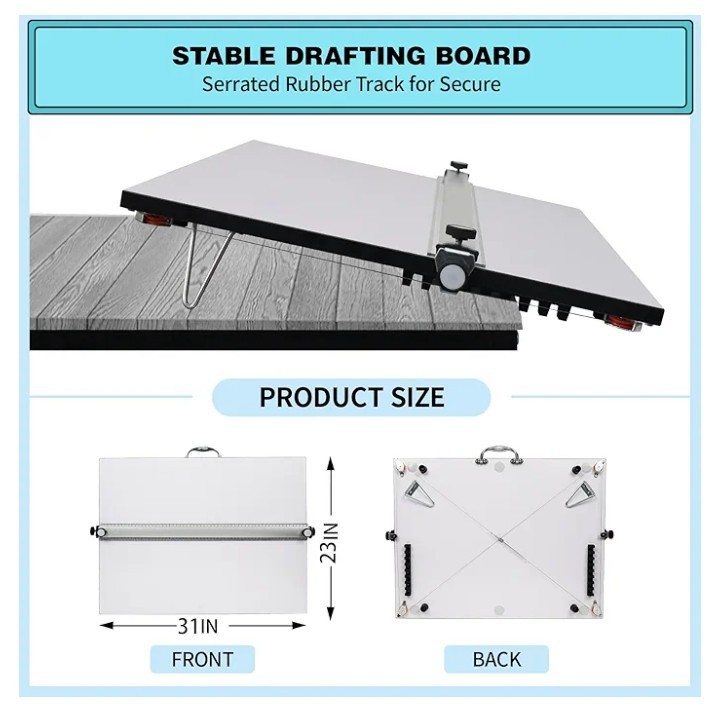 Dolemoduo 23 x 31 Inch Drafting Board. Professional Grade