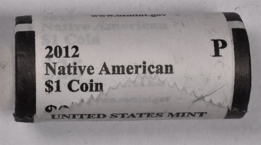 2012-P Native American Dollars - BU Mint Wrapped Roll