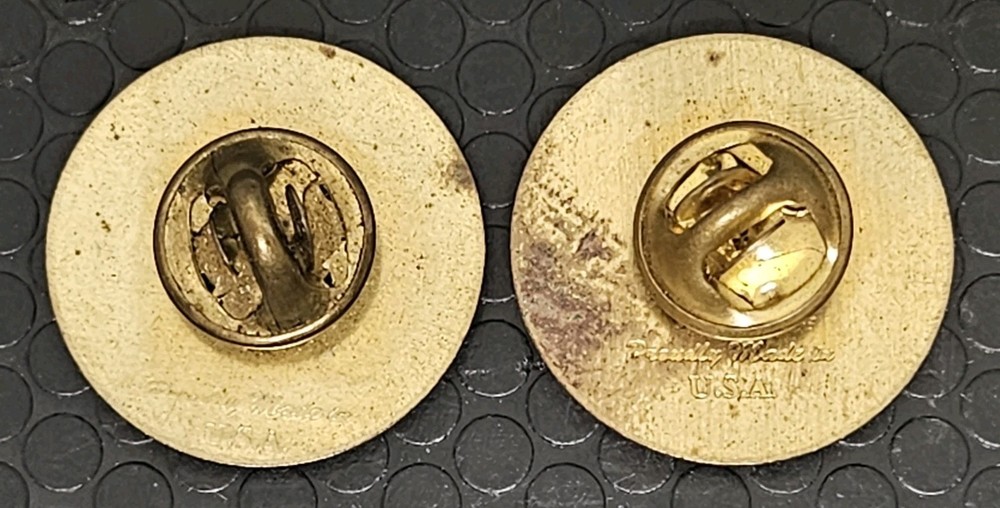 2 Vintage Religious Bible Study Disciple Pins
