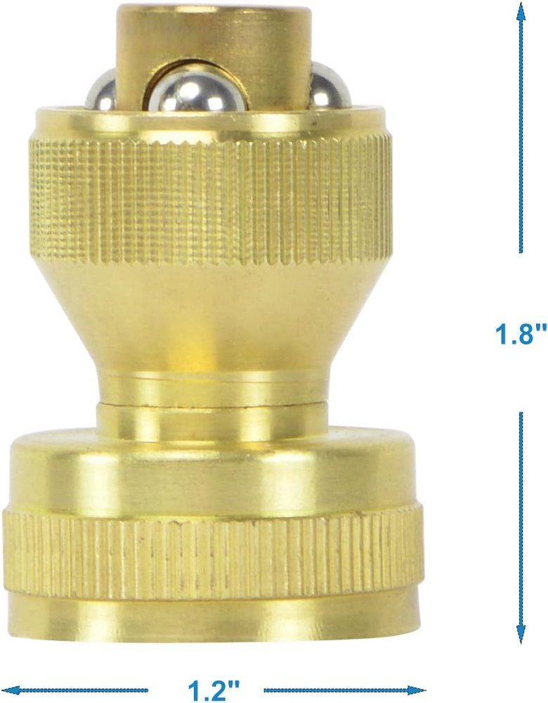 Brass Adjustable Hose Nozzle，Solid Brass, Adjustable Twist Pressure Sprayer