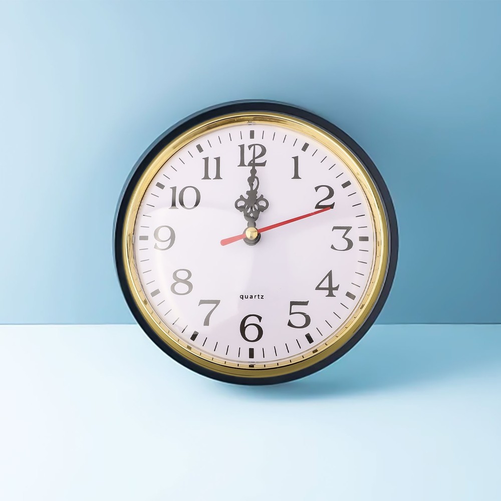 Easy to Read Arabic Numeral Quartz Clock Insert for DIY and Replacement