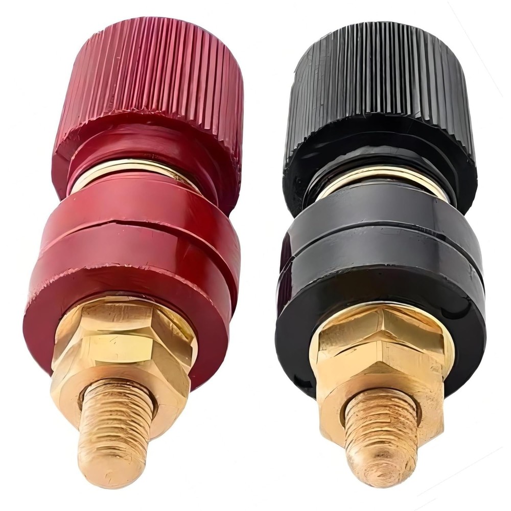 Pure Copper Remote Battery Terminal Sbinding Post 2Pcs M8（5/16"）