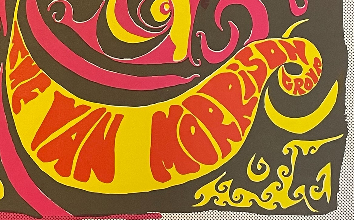 VAN MORRISON in Santa Barbara, 1967 - ORIGINAL 1ST PRINTING POSTER!