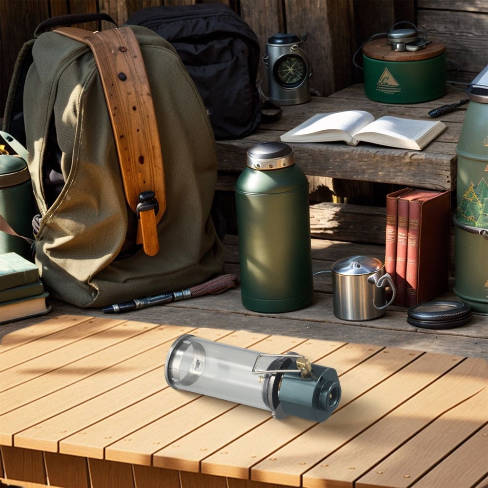 Efficient Camping Gas Lantern with Both Butane and Propane Compatibility
