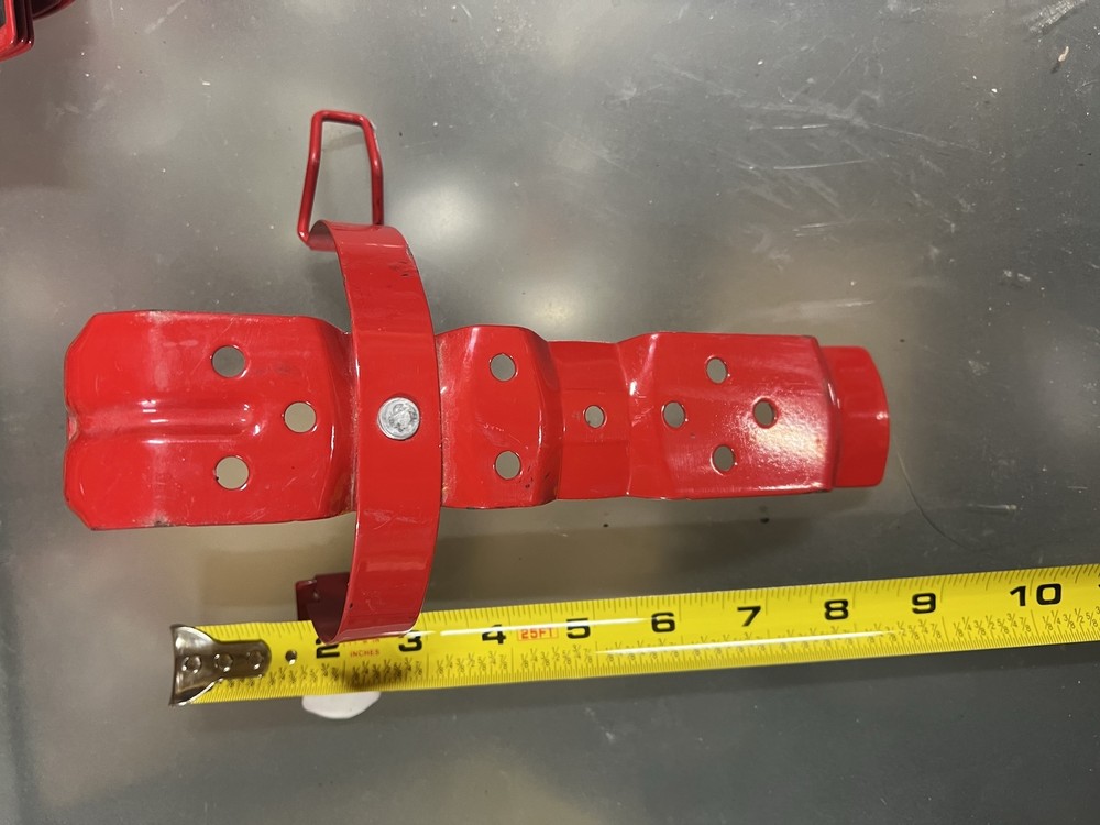 Very Solid Metal Red Fire Extinguisher Bracket Mount 9"