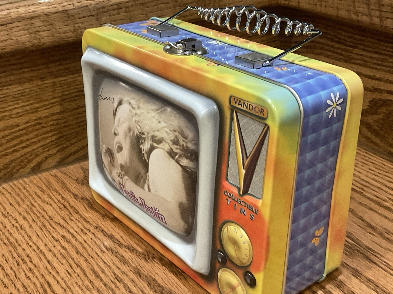 Vintage 2000 Janis Joplin Collectible by Vandor - Tin Lunch Box Or Tote #51069