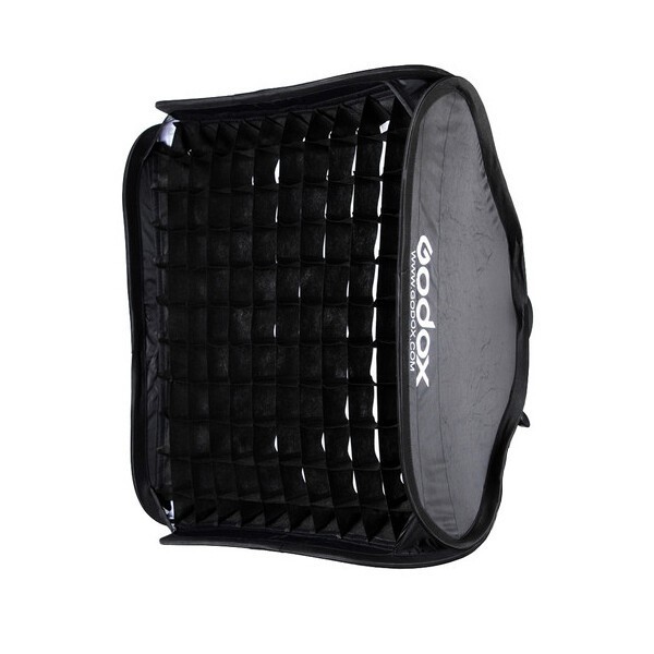 Godox 80X80cm Foldable Flash Grid Softbox,S2 Bracket+light stand for flash light