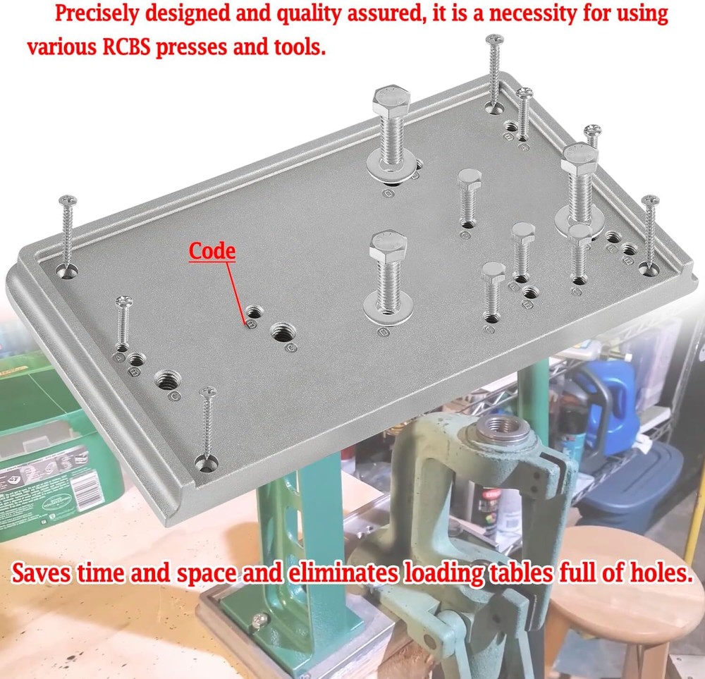 9206 Shell Holder Accessory Base Plate-3 9282 for RCBS Presses and Tools