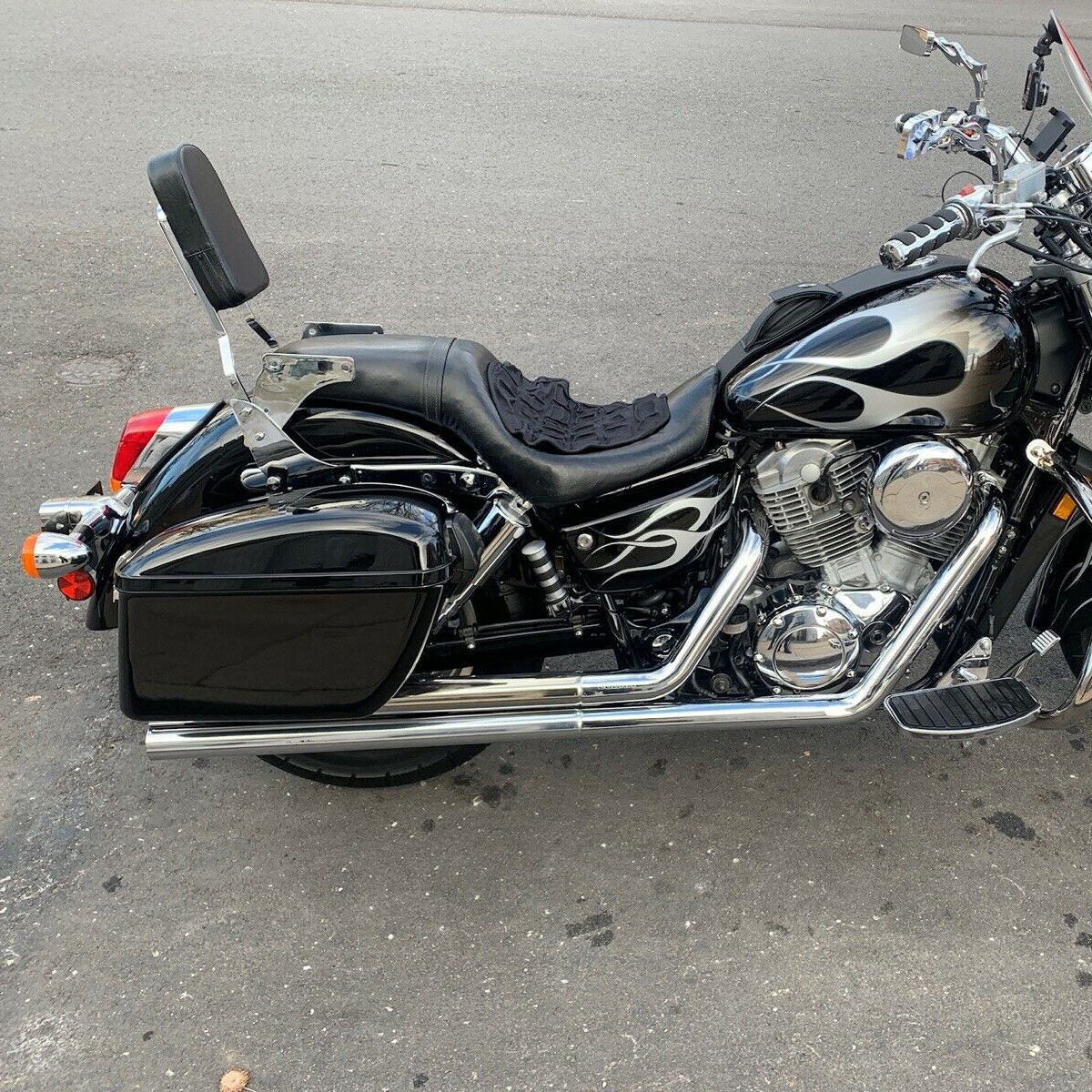 Motorcycle Hard Saddlebags Saddle Bags Luggage For Harley Honda Yamaha Cruiser