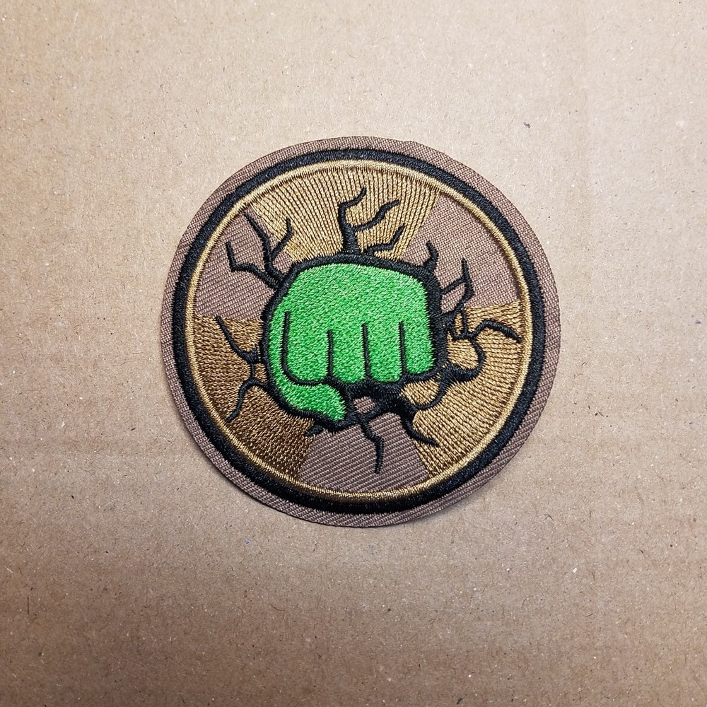 HULK Wall Punch Circle Patch 3 inches wide